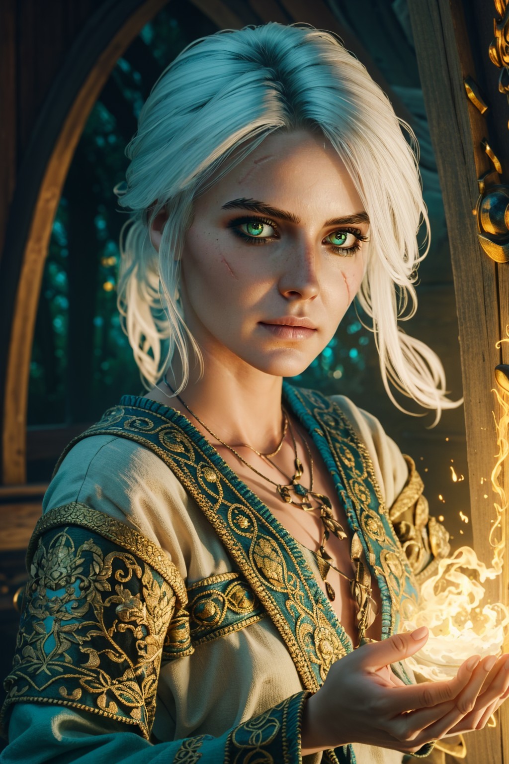 26789-CrossRoads_v1.fp16-ciriW3 soul3142 1girl green eyes white hair scar.jpg